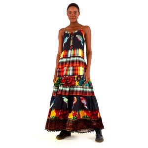 Farm Rio Garden Tiered Maxi Dress -M